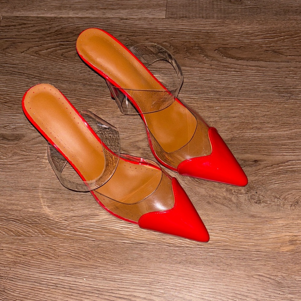 Red Pointed Toe Women's Heels